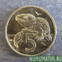 Монета  5 центов, 1999-2004, Новая Зеландия