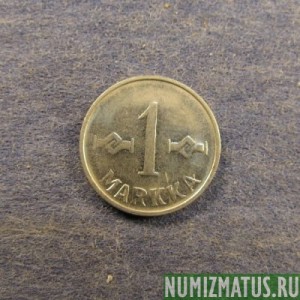 Монета 1 марка, 1953-1962, Финляндия