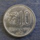 Монета 10 гуаранов, 1975-1976, Парагвай