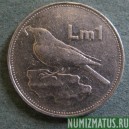 Монета 1 лира, 1986, Мальта