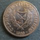 Монета 20 центов, 1989-1990, Кипр