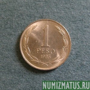 Монета 1 песо, 1981-1987, Чили