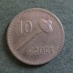 Монета 10 центов, 1969-1985, Фиджи