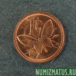 Монета  1 тое, 1975-1995, Папуа Новая Гвинея