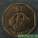 Монета 1 доллар, 1995-2000, Фиджи