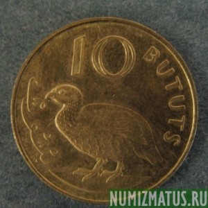 Монета 10 бутут, 1998 , Гамбия