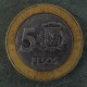 Монета 5 песо, 2002-2008, Доминиканская республика
