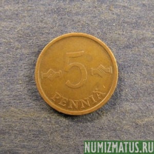 Монета 5 пенни, 1963-1977, Финляндия