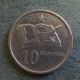 Монета 10  песева, 2007, Гана
