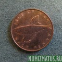Монета 1/2 новых пенни, 1976-1979, Остров Мэн