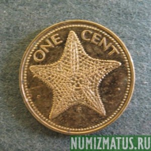 Монета 1  цент, 1974-1985, Багамы