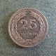 Монета 25 центавос, 1970-1977 , Сальвадор