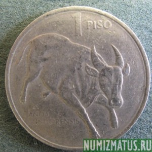 Монета 1 песо, 1989-1990, Филиппины