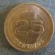 Монета 25 центаво, 1979-1980, Колумбия