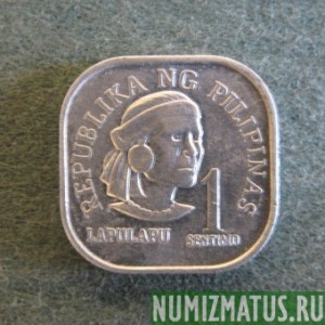 Монета 1 сантим, 1975-1978, Филиппины