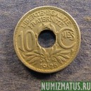 Монета 10 сантимов, 1917-1938, Франция