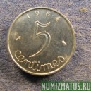 Монета 5 сантимов, 1961-1964, Франция