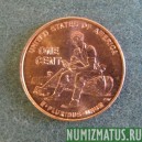 Монета 1 цент, 2009 , США