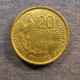 Монета 20 франков, 1950В-1954В, Франция