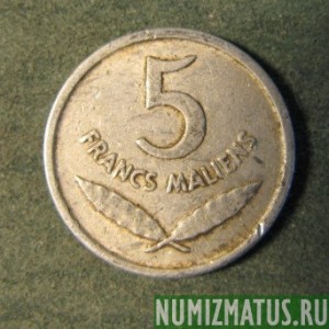 Монета 5 франков, 1961 , Мали