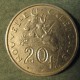 Монета  20 франков, 1967-1970, Новая Каледония
