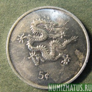Монета 5 центов, 2000, Либерия