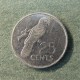 Монета 25 центов, 1993 и 1997, Сейшелы