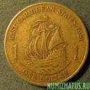 Монета 1 доллар, 1981 и  1986, Восточные Карибы