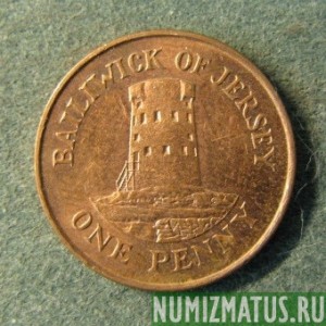 Монета  1 пенни, 1998 -2008, Джерси