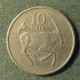 Монета 10 тэбе, 1976-1989 , Ботсвана