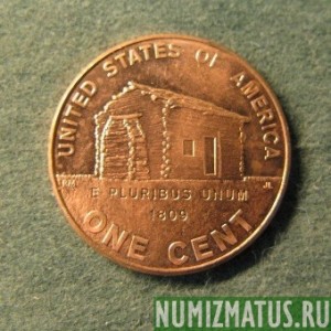 Монета 1 цент, 2009, США