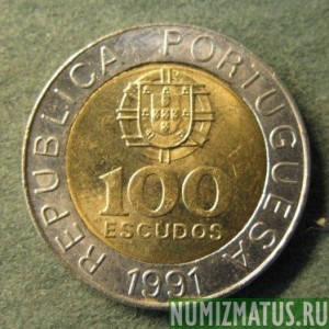 Монета 100 эскудо, 1989-2000, Португалия (5 секций)