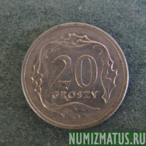 Монета 20 грошей, 1990-2012, Польша