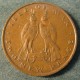 Монета 2 новых пенса, 1971-1975, Остров Мэн