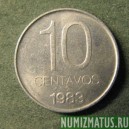 Монета 10 центаво, 1983, Аргентина