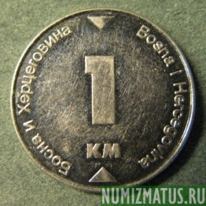 Монета  1 марка, 2000-2006, Босния и Герцеговина