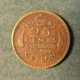 Монета 25 центов, 1943, Цейлон