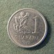 Монета 1 гуарани, 1975-1976 Парагвай