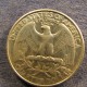 Монета 25 центов, 1977-1996, США