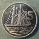Монета 25 центов, 2002-2005, Каймановы острова