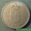 Монета 1 крона, 1973-1978, Дания
