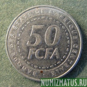Монета 50 франков, 2006(а), Центральная Африка