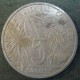 Монета 5 франков, 1984-1986, Коморы