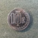 Монета 10 центавос, 2009-2010, Мексика