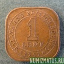 Монета 1 цент , 1956-1961,Малая и  Борнео