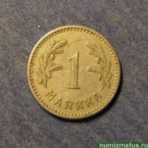 Монета 1 марка, 1928 - 1940, Финляндия