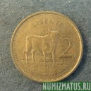 Монета  2 лисента , 1992, Лесото