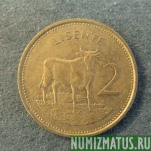 Монета  2 лисента , 1992, Лесото
