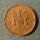Монета 1/2 цента , 1970-1977 ,  Родезия