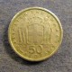 Монета 50 лепт, 1954-1965, Греция